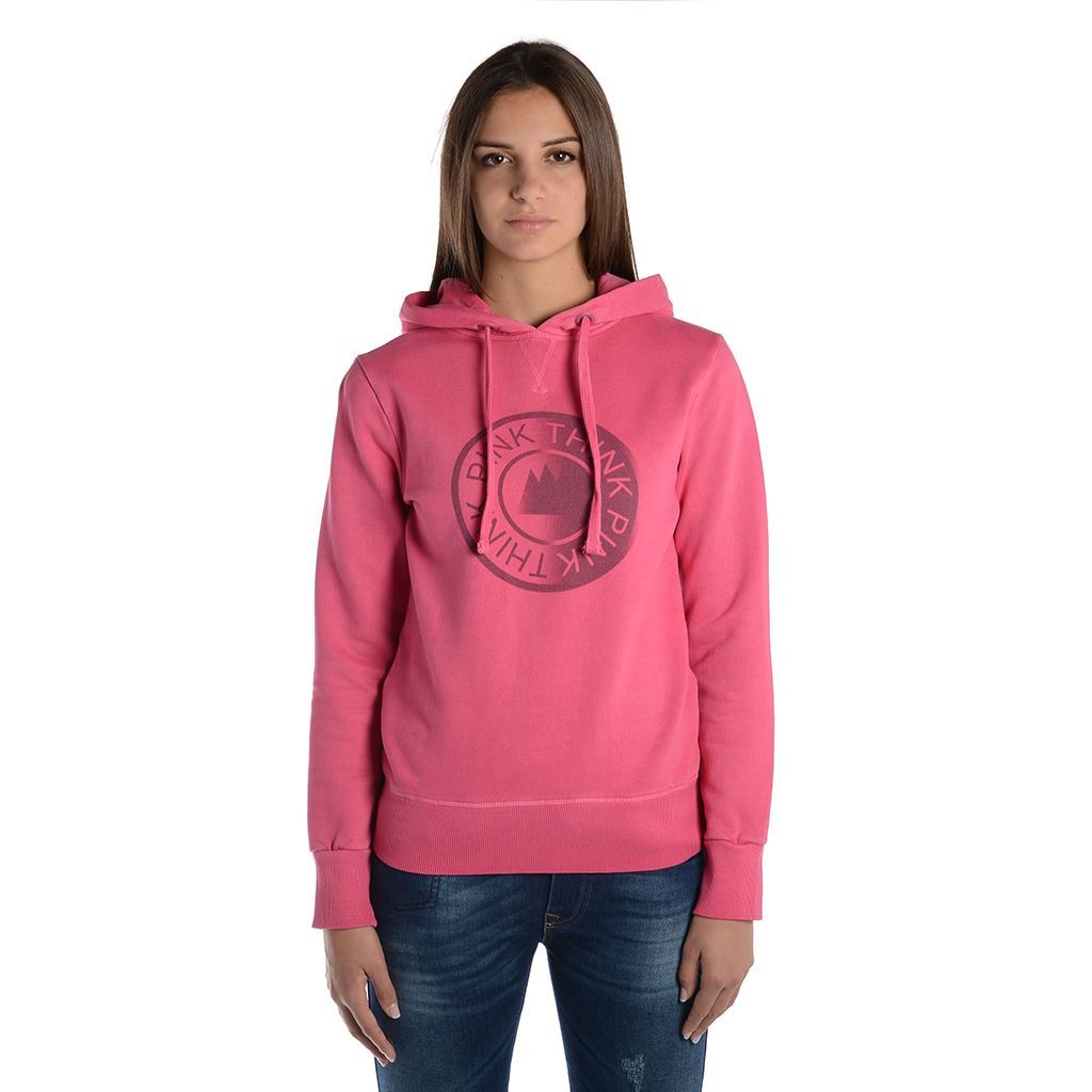 Think Pink Felpa Donna con Cappuccio fw1805 Hotsell
