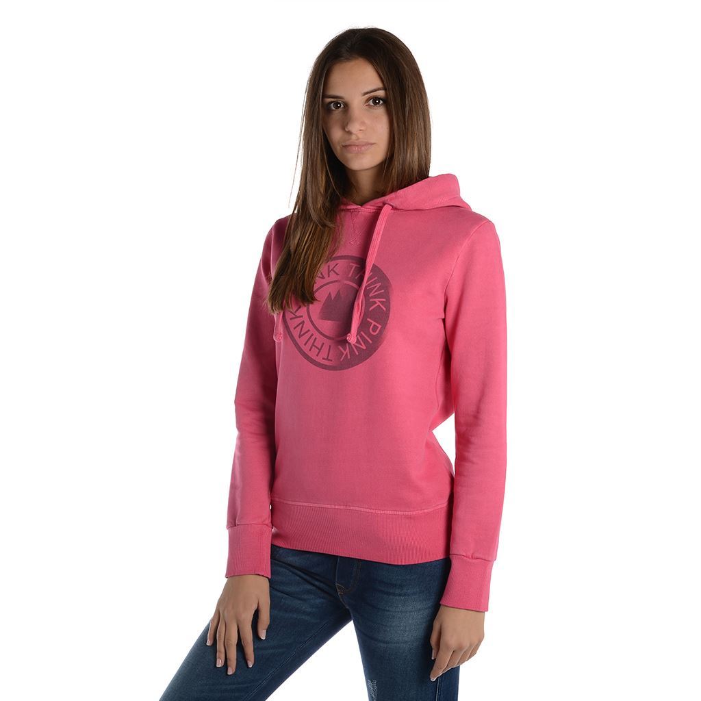 Think Pink Felpa Donna con Cappuccio fw1805 Hotsell