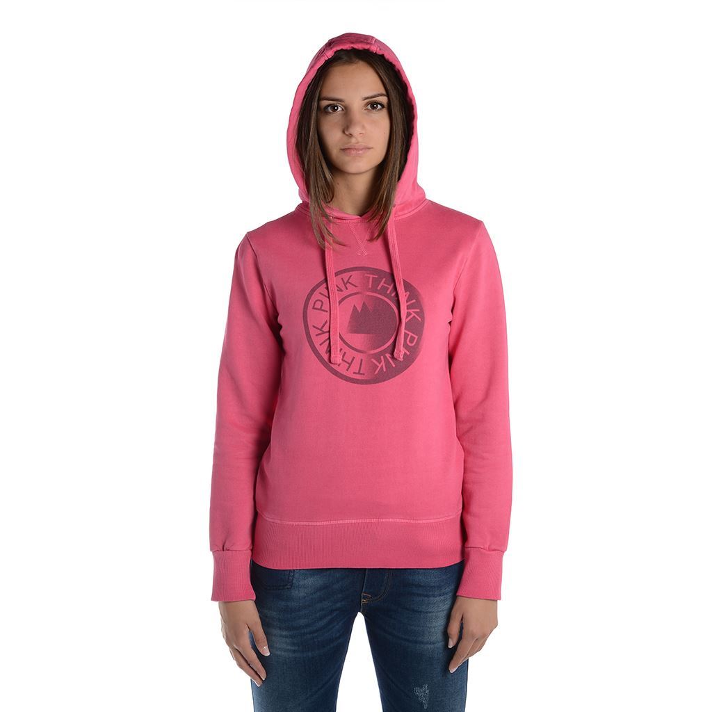 Think Pink Felpa Donna con Cappuccio fw1805 Hotsell