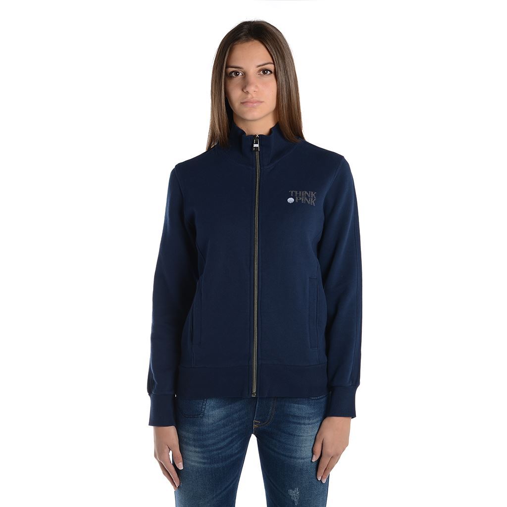 Think Pink Felpa Donna Zip fw1810 Vendita Calda
