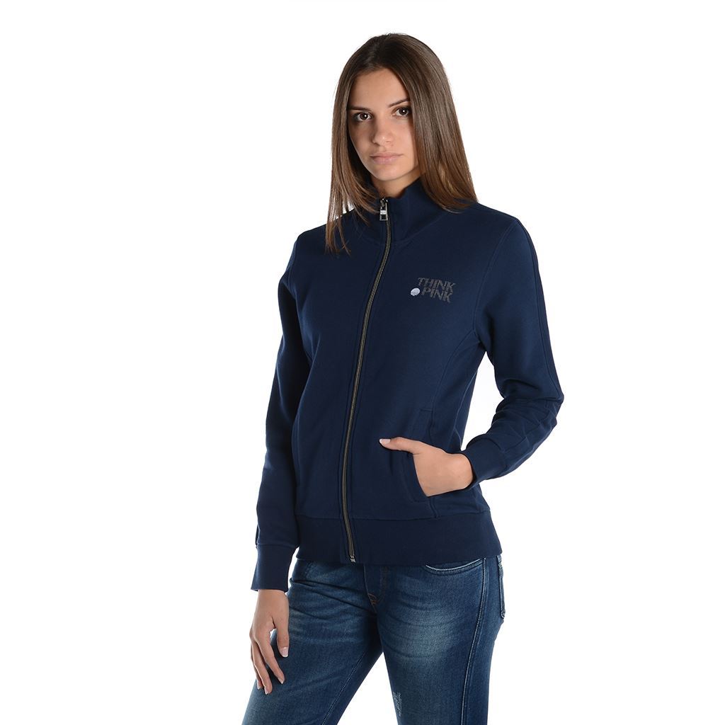Think Pink Felpa Donna Zip fw1810 Vendita Calda