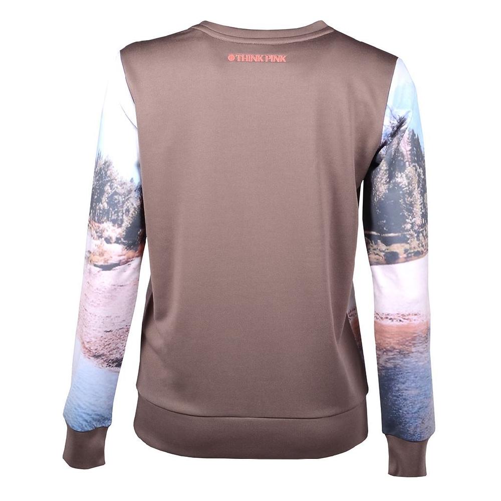 Think Pink Felpa Donna Girocollo Italia