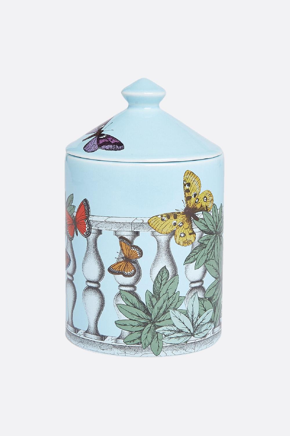 FORNASETTI candela profumata Se Poi con Decoro Farfalle e Balaustra Vendita Economica