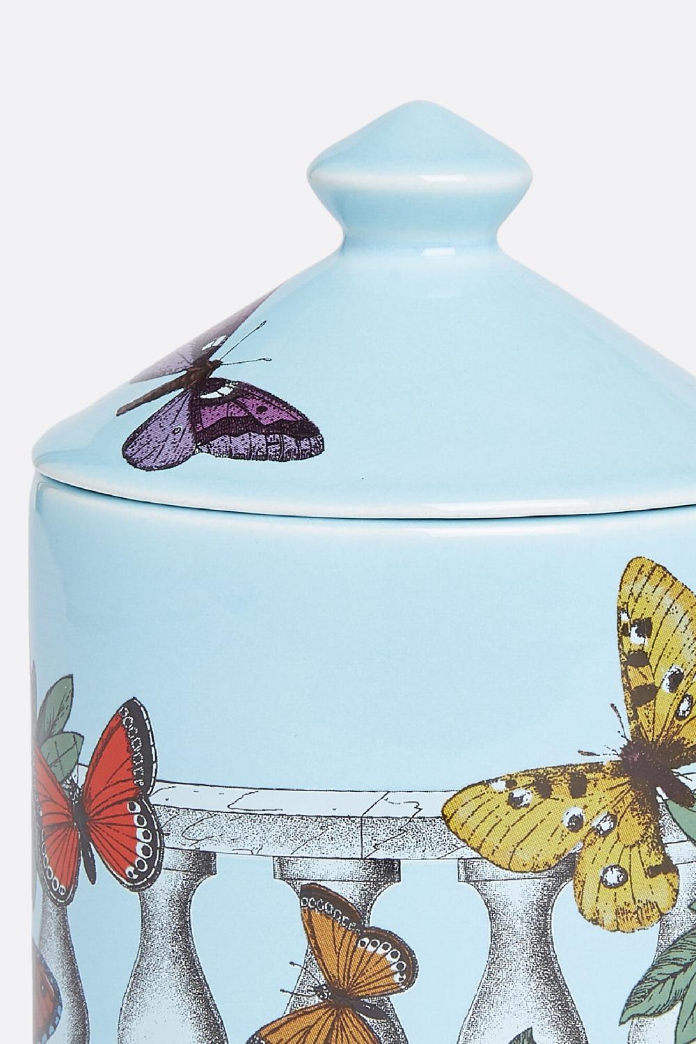 FORNASETTI candela profumata Se Poi con Decoro Farfalle e Balaustra Vendita Economica