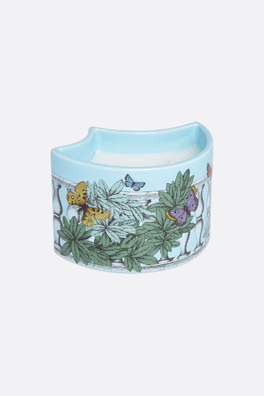 FORNASETTI set tre candele profumate Nel Mentre con Decoro Farfalle e Balaustra In Saldo