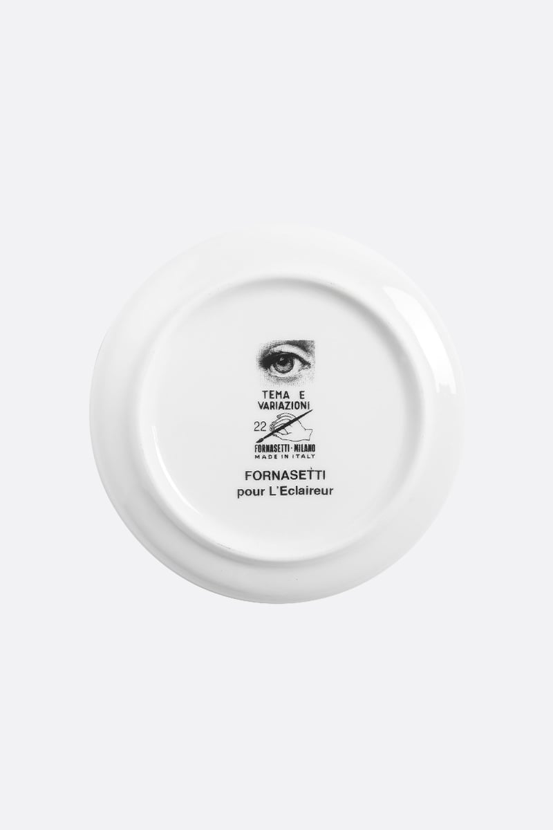 FORNASETTI sottobicchiere Tema e Variazioni N° 22 in porcellana Qualità