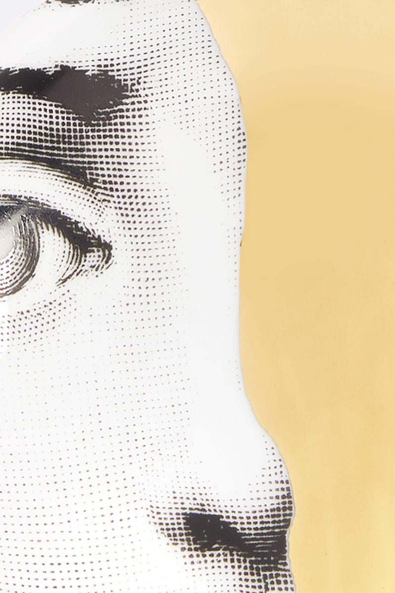 FORNASETTI posacenere rotondo Tema e Variazioni N° 10 in porcellana Presa