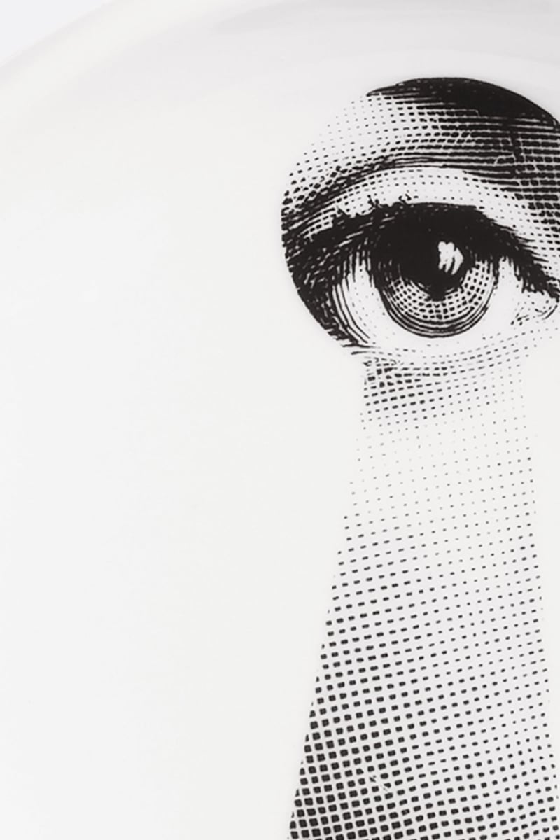 FORNASETTI posacenere rotondo Tema e Variazioni N° 14 in porcellana Negozi Online