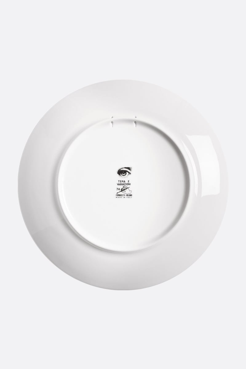 FORNASETTI piatto Tema e Variazione N° 74 in porcellana Shopping Online
