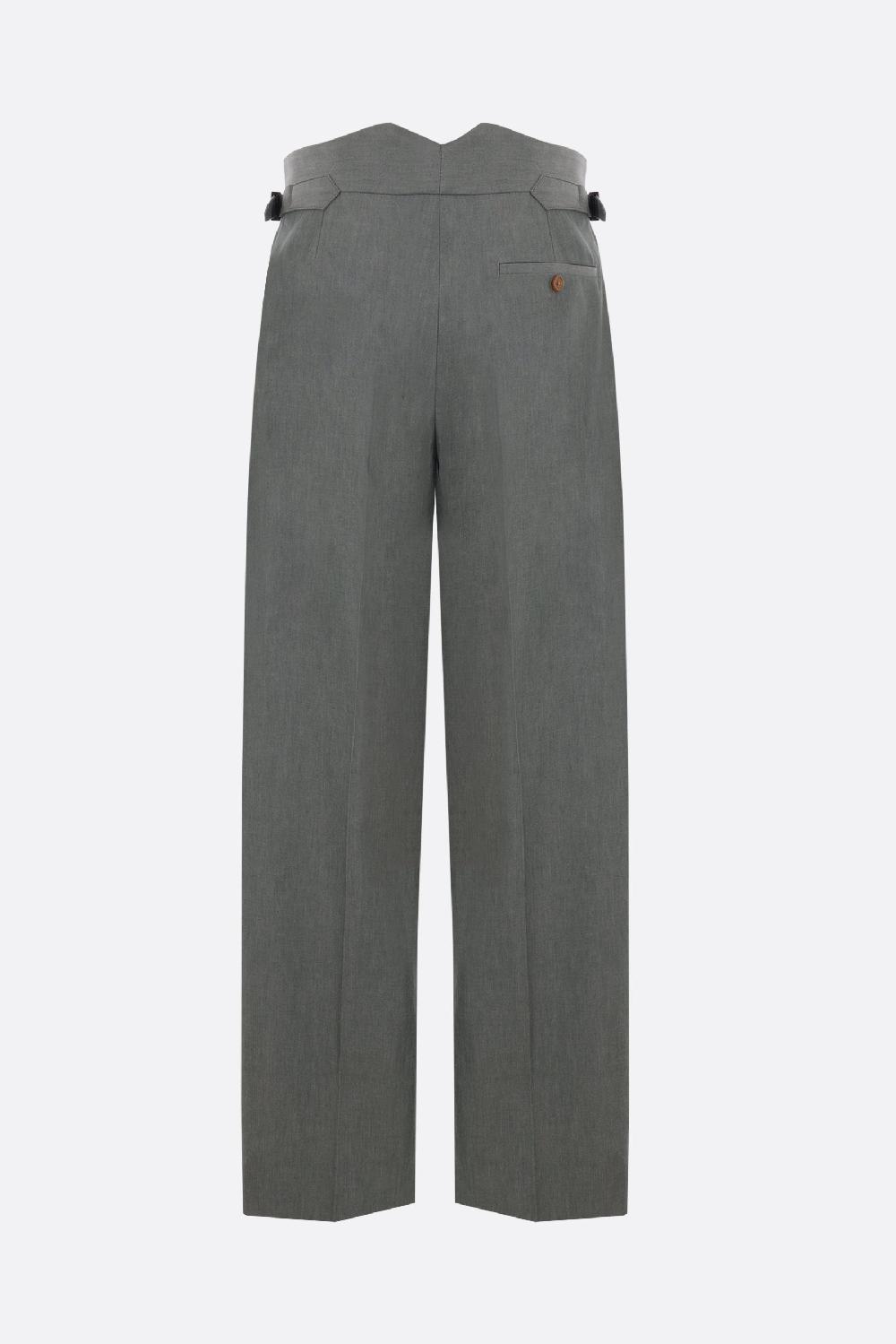 VIVIENNE WESTWOOD pantalone Lauren a gamba larga in cotone Saldi