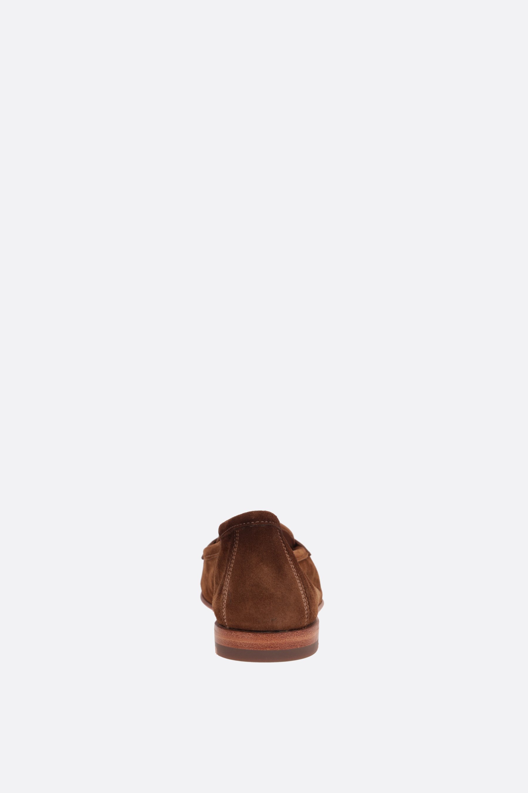 SANTONI mocassino penny Carla in suede Vendita Calda