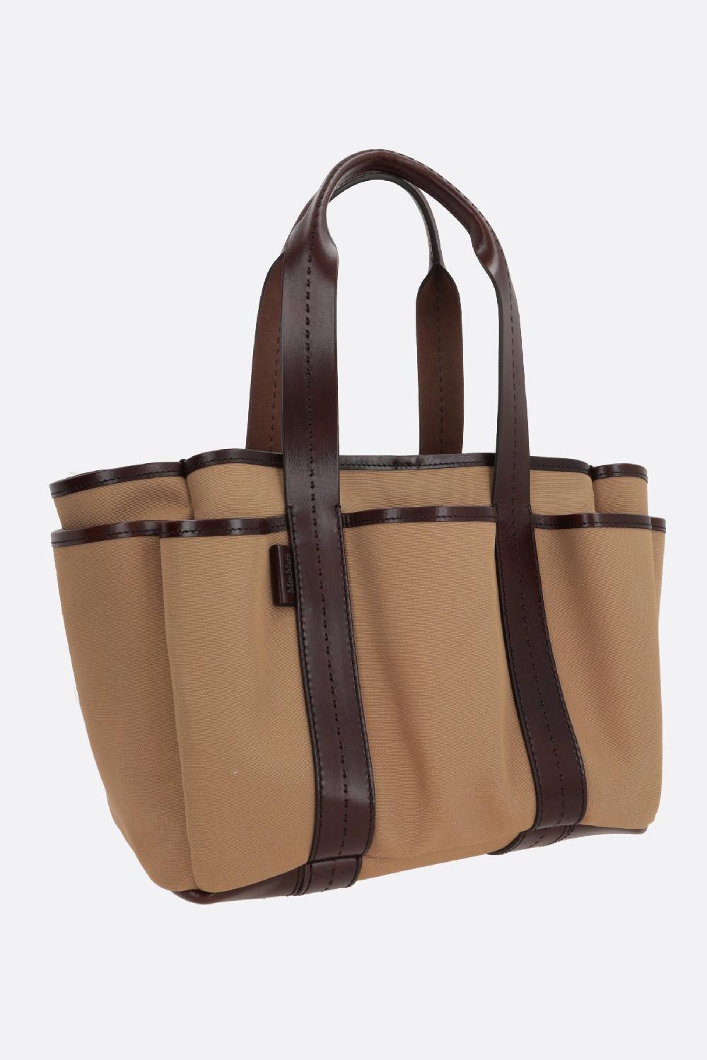 MAX MARA borsa tote Giardiniera in canvas In Saldo