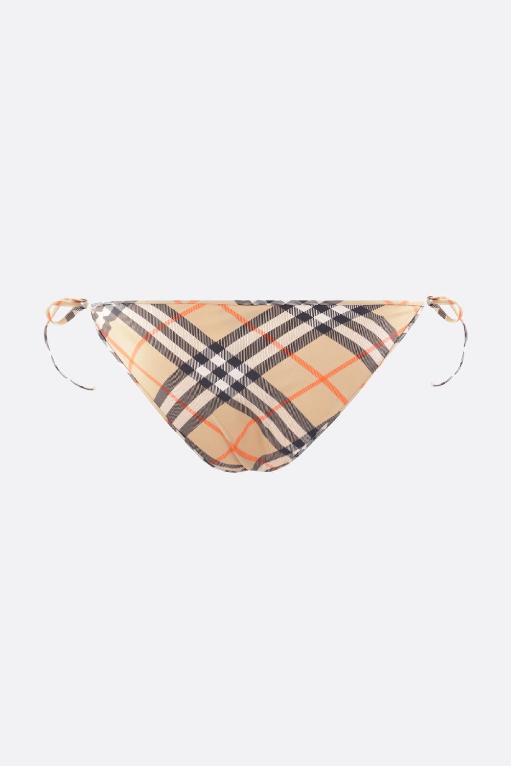 BURBERRY slip bikini in nylon stretch Check Offerta per la Festa della Mamma