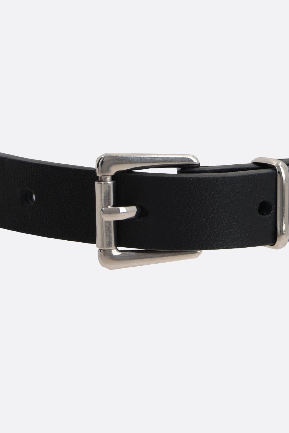 ALESSANDRA RICH choker in pelle con pendenti a cuore Vendita