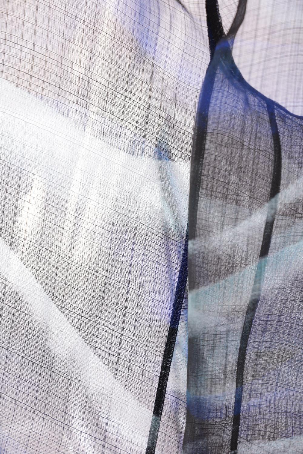 GIORGIO ARMANI giacca monopetto in organza di seta Pezzi Unici