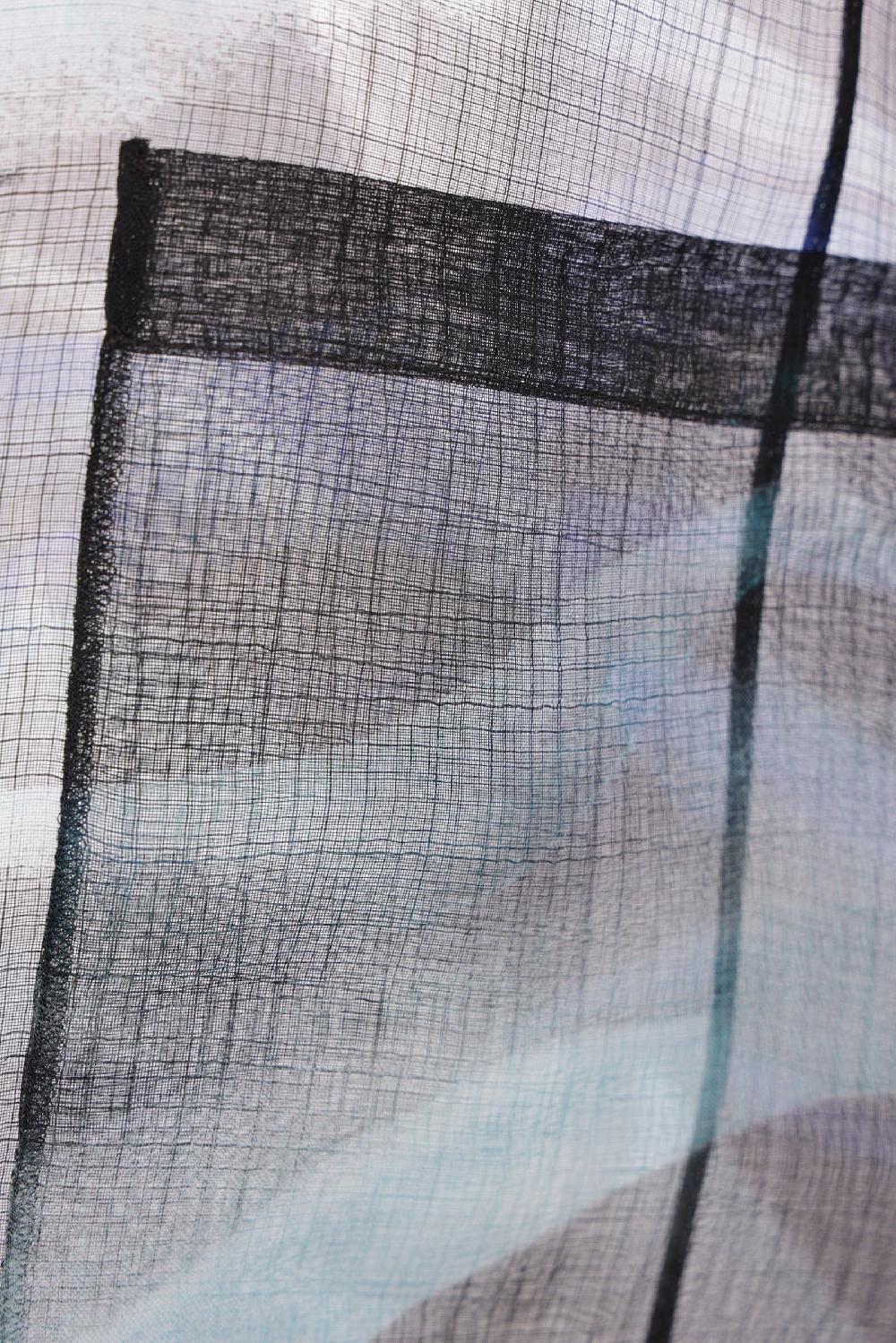 GIORGIO ARMANI giacca monopetto in organza di seta Pezzi Unici
