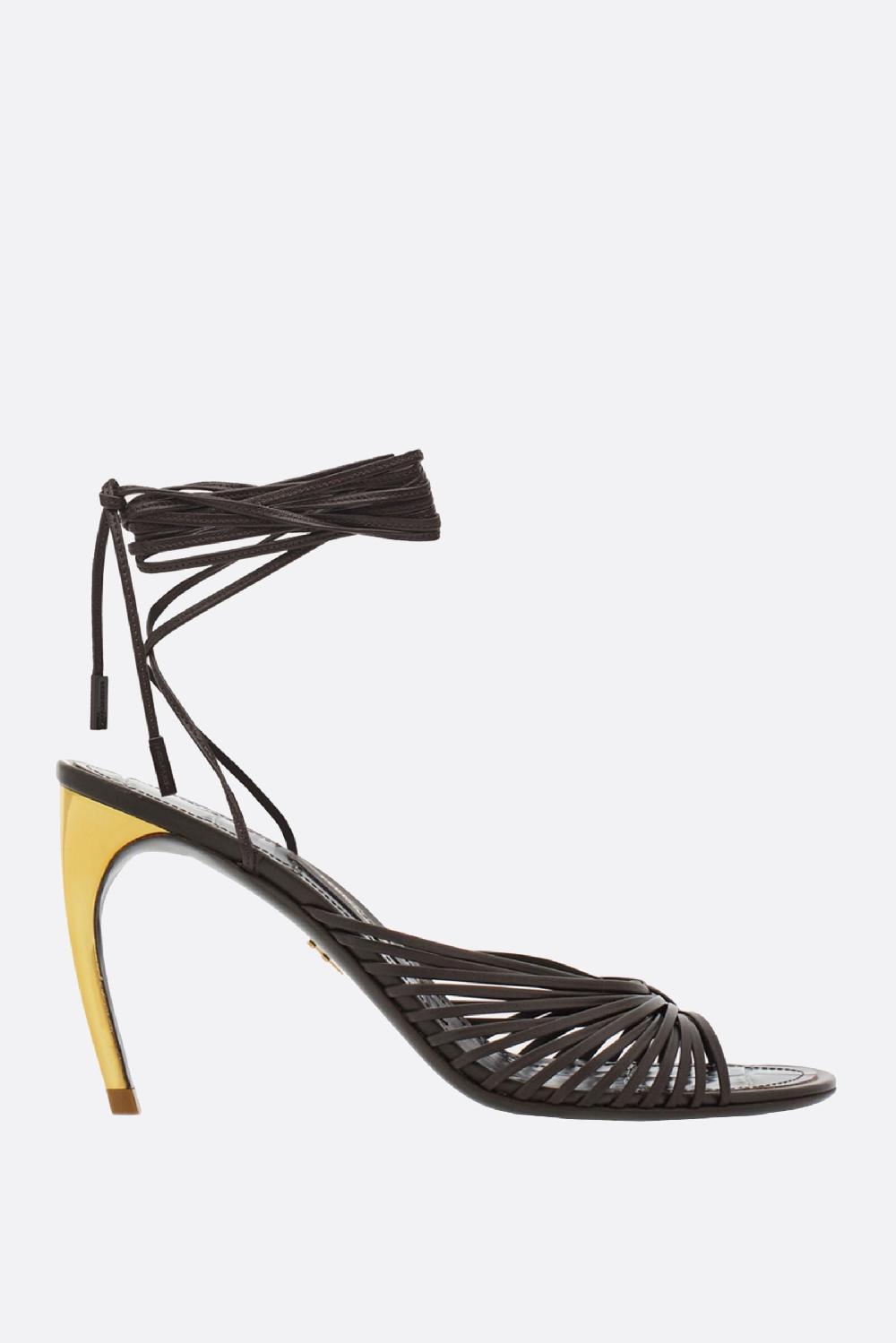 FERRAGAMO sandalo Atena in pelle liscia Fino Al -60%