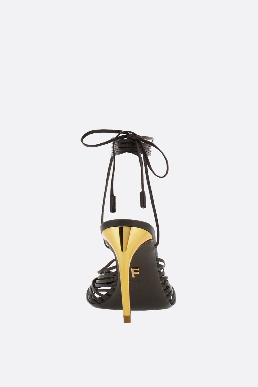 FERRAGAMO sandalo Atena in pelle liscia Fino Al -60%