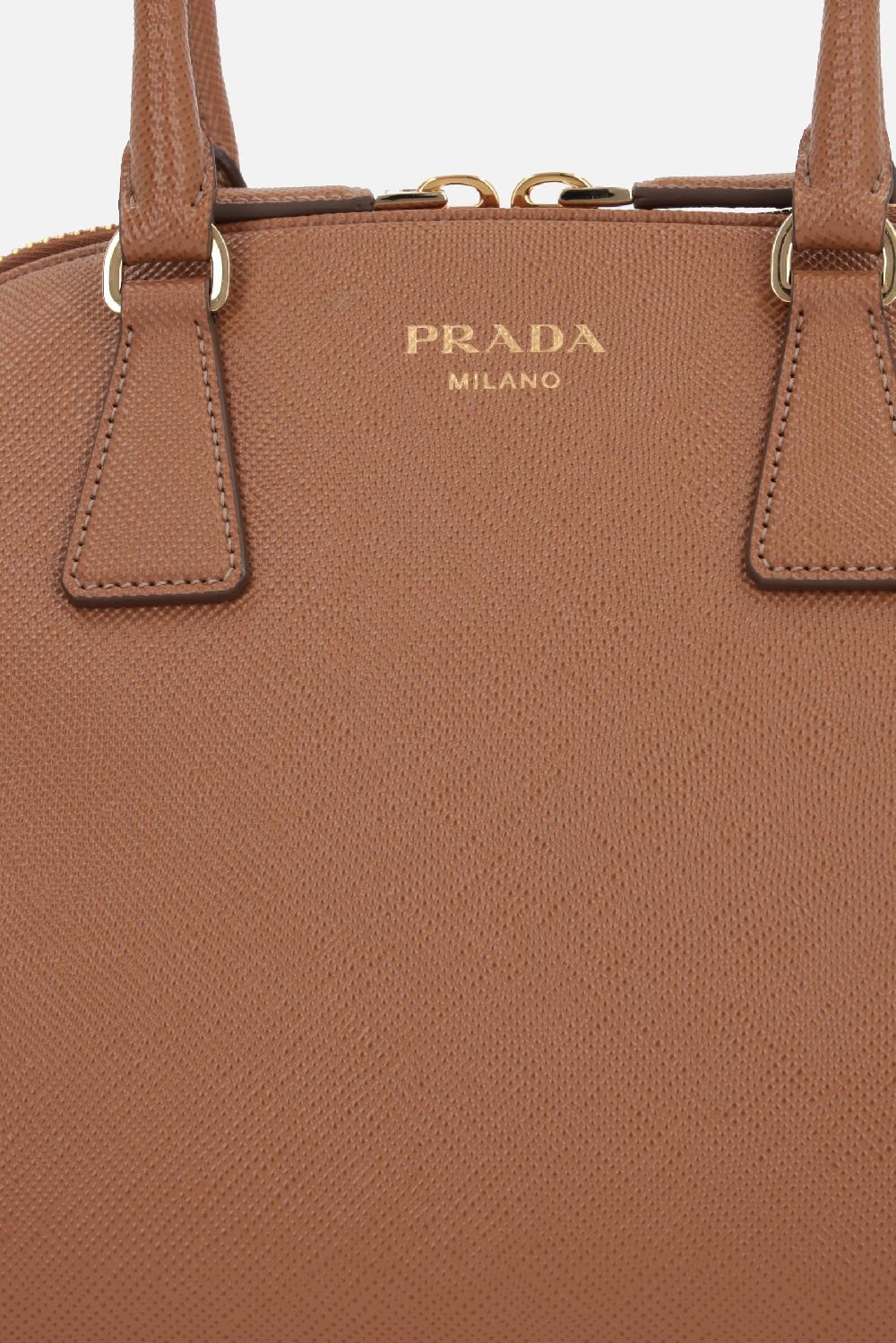 PRADA borsa a mano media in pelle Saffiano Offerte
