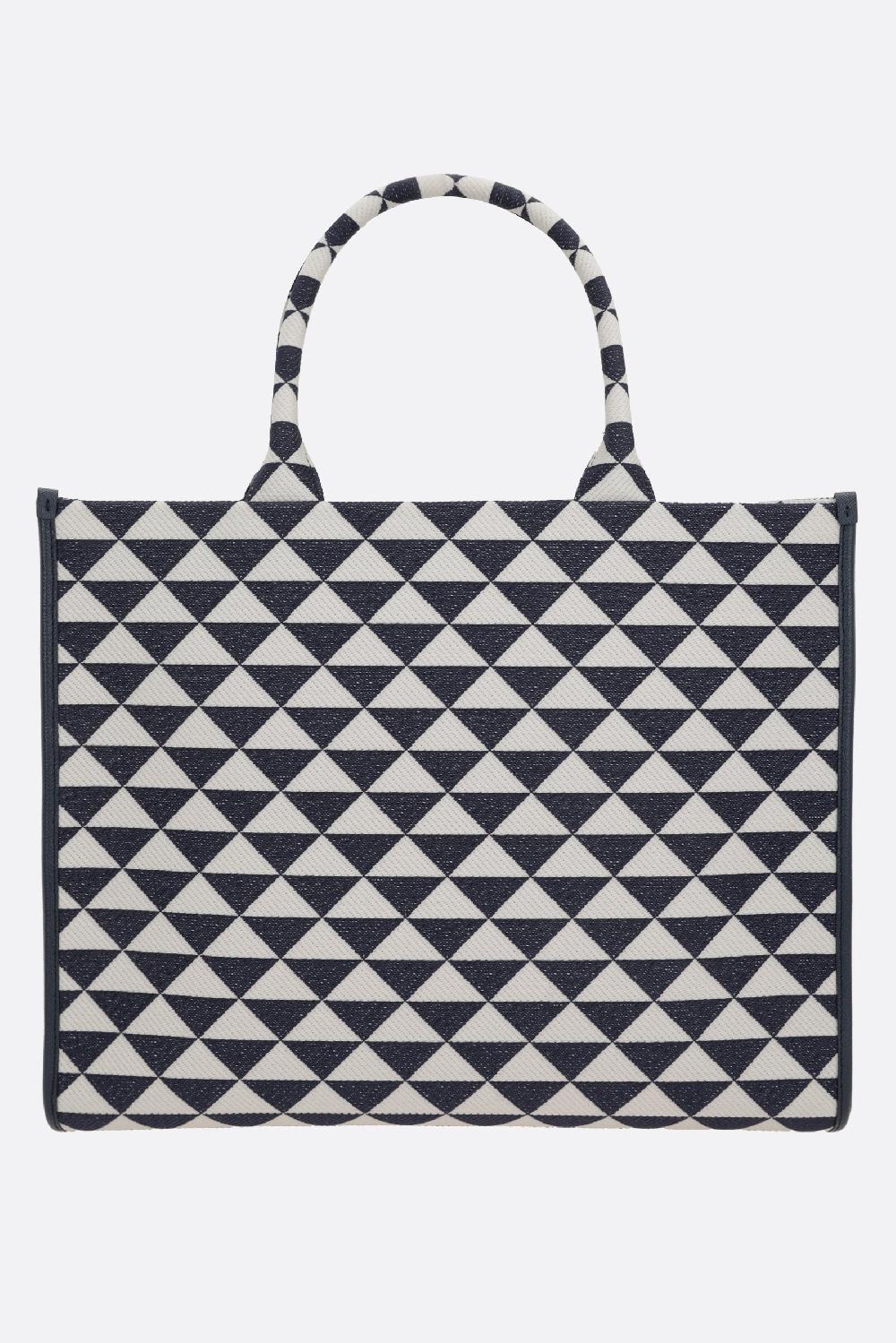 PRADA borsa tote Prada Symbole large in jacquard Saldi Di Fabbrica