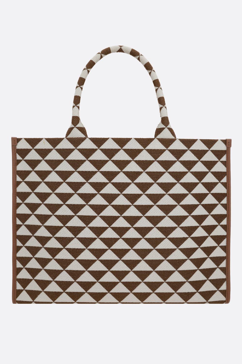PRADA borsa tote Prada Symbole large in tessuto jacquard I Più Venduti
