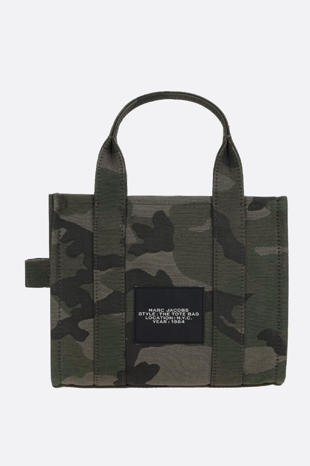 MARC JACOBS borsa tote The Camo Jacquard Small in canvas Vendite Flash