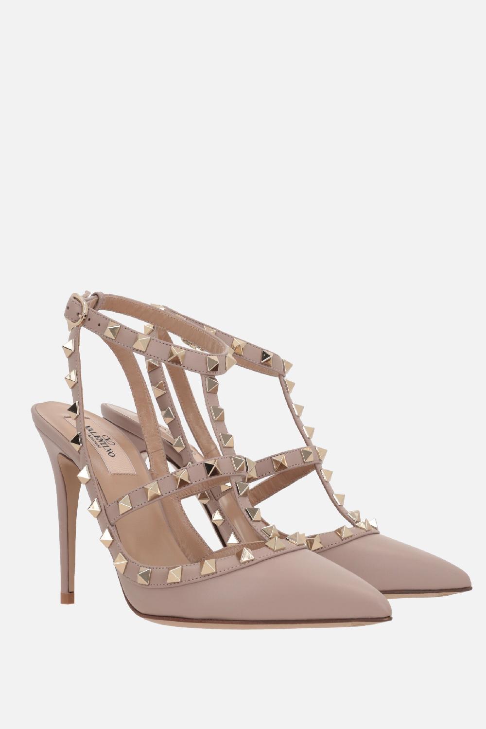 VALENTINO GARAVANI slingback Rockstud in pelle liscia Moda
