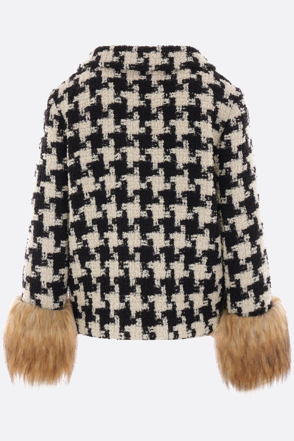 VALENTINO GARAVANI giacca in Macro Pied De Poule Tweed Italy