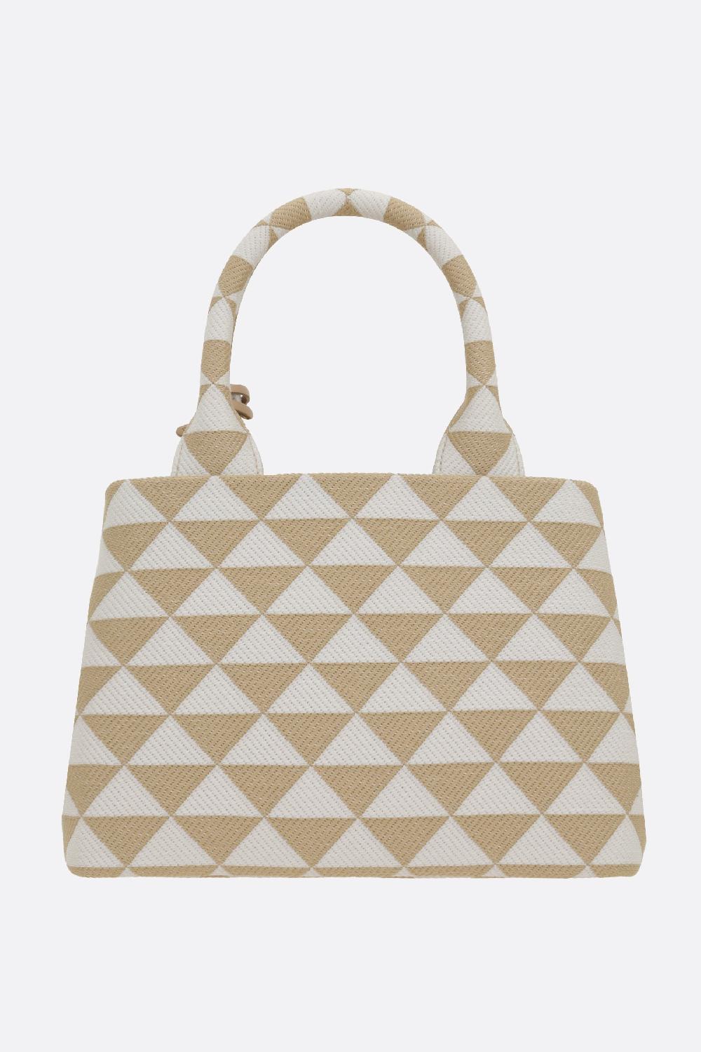 PRADA borsa shopping Prada Symbole small in jacquard Qualità