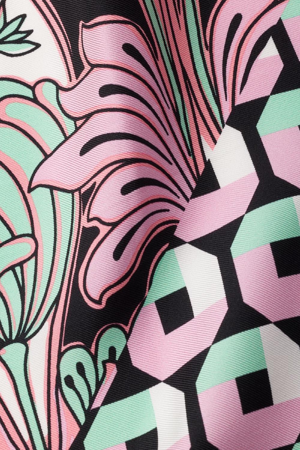 PRADA foulard stampato in twill di seta Promozione