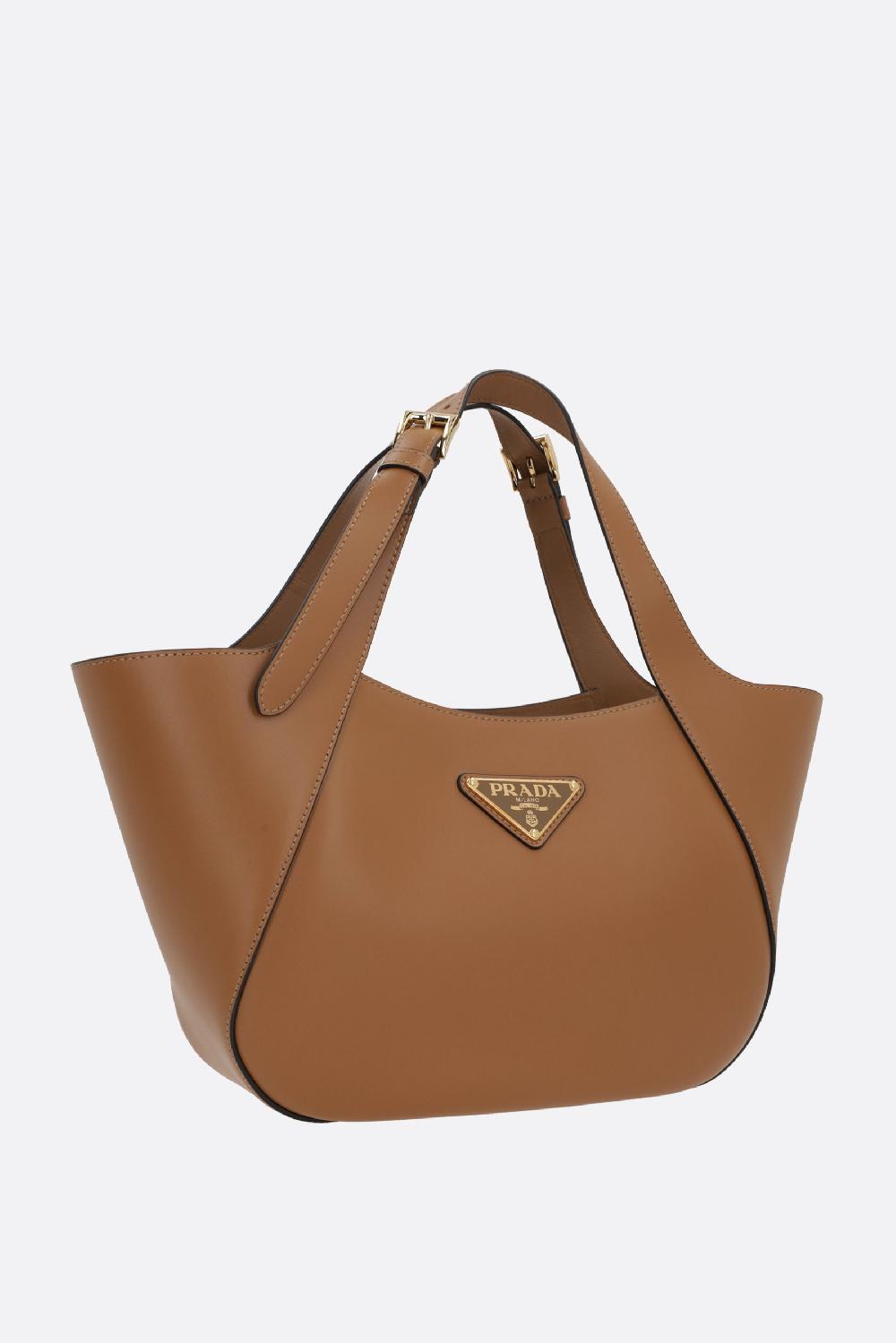 PRADA borsa shopping media in pelle City Spedizione Gratuita