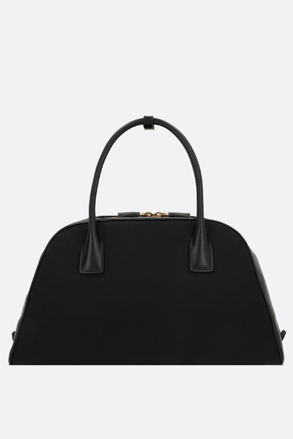 PRADA borsa bauletto large in Re-Nylon e pelle liscia Soddisfazione Garantita