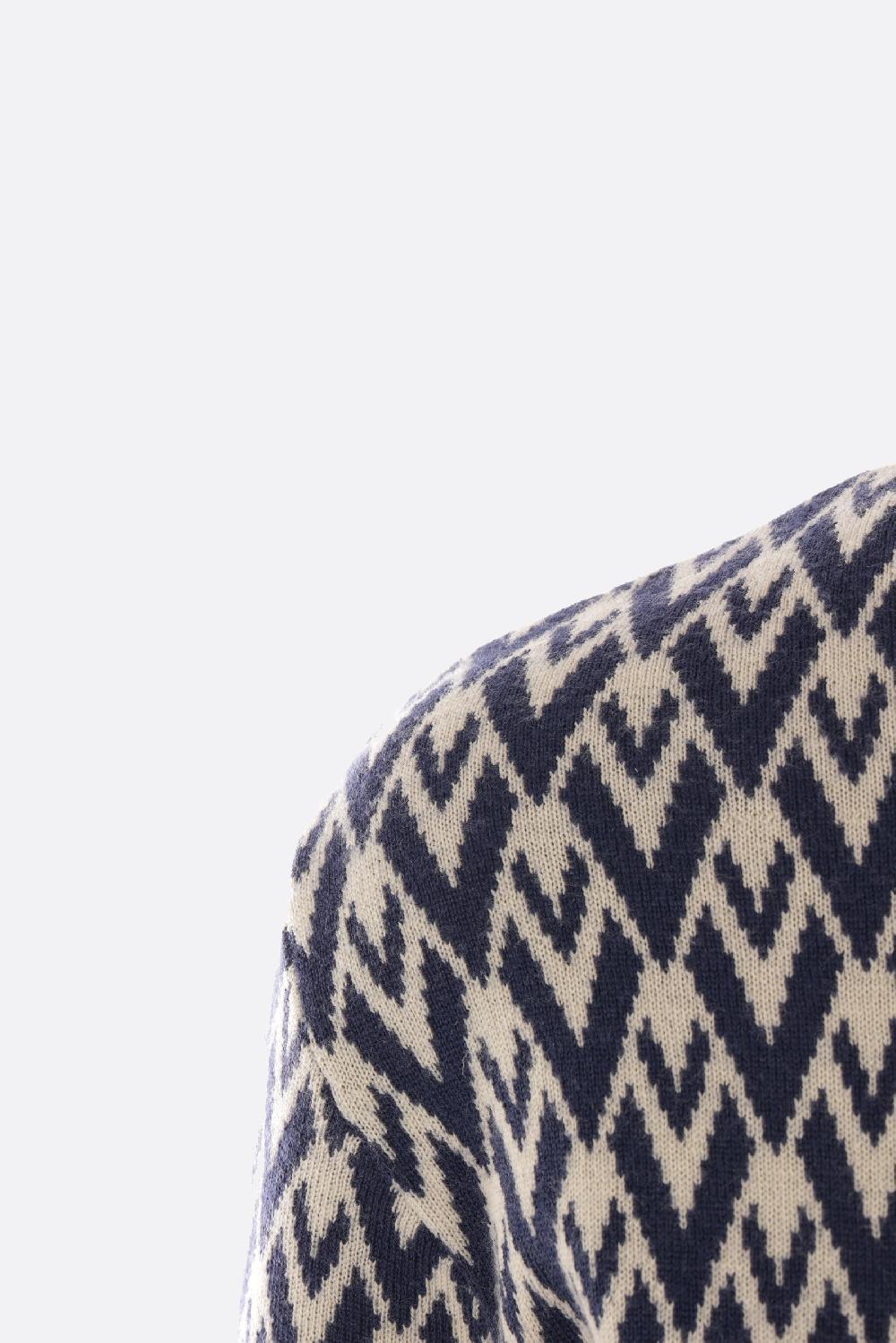 VALENTINO GARAVANI pullover a maniche corte in jacquard Toute la V Acquista Ora