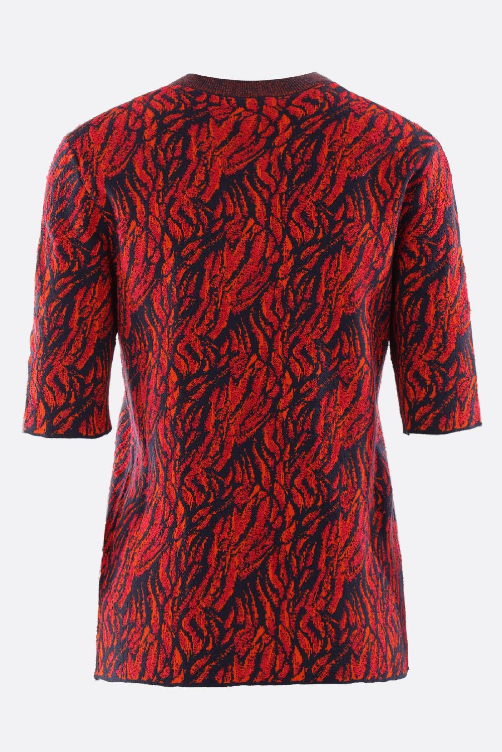 BOTTEGA VENETA pullover a maniche corte in jacquard Convenienza
