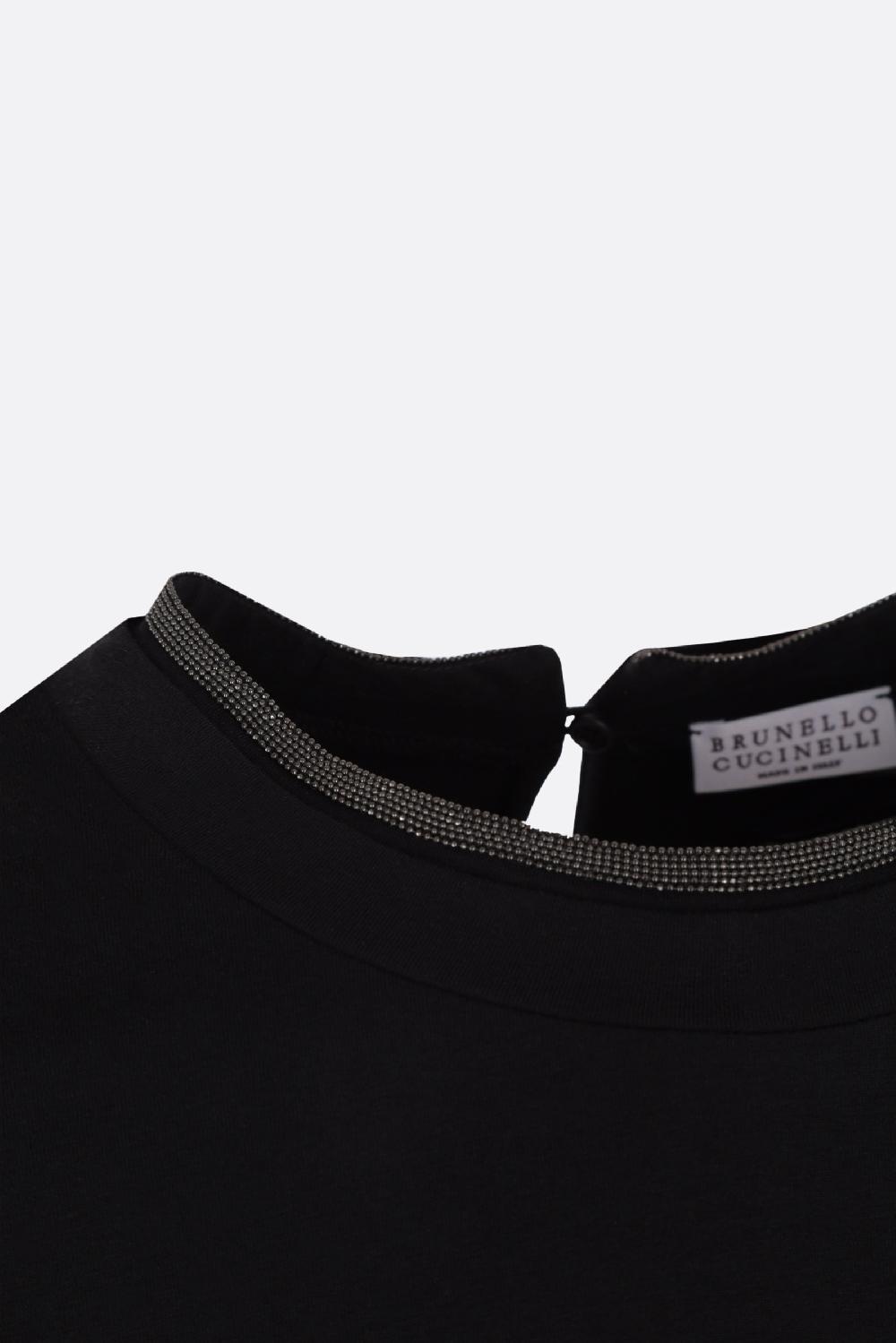 BRUNELLO CUCINELLI t-shirt in cotone con dettaglio monile Novità