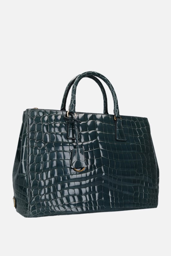 PRADA borsa a mano in pelle di coccodrillo lucido Online
