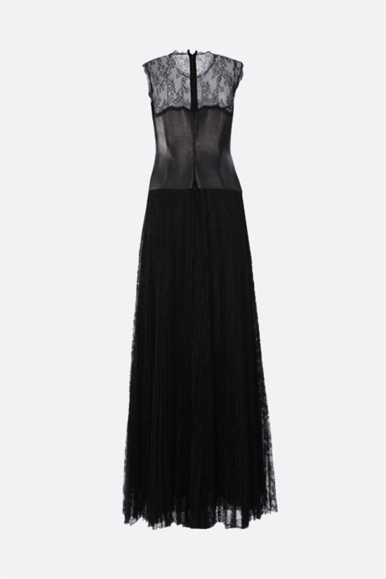 VALENTINO WOMAN abito da sera in pizzo e nappa In Vendita