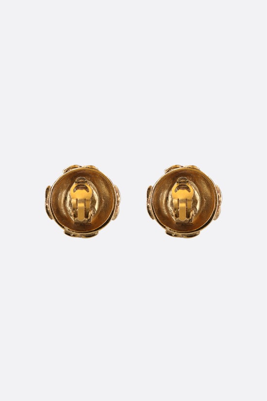 CHANEL VINTAGE WOMAN orecchini in metallo con pietra In Saldo