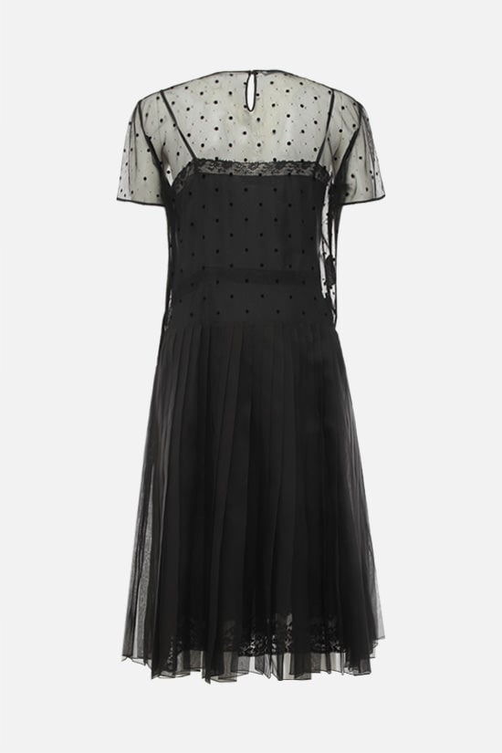 PRADA abito in tulle plumetis e organza Nuova