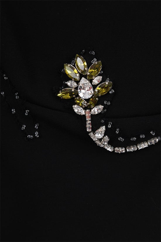 PRADA top in cady con patch gioiello 2025