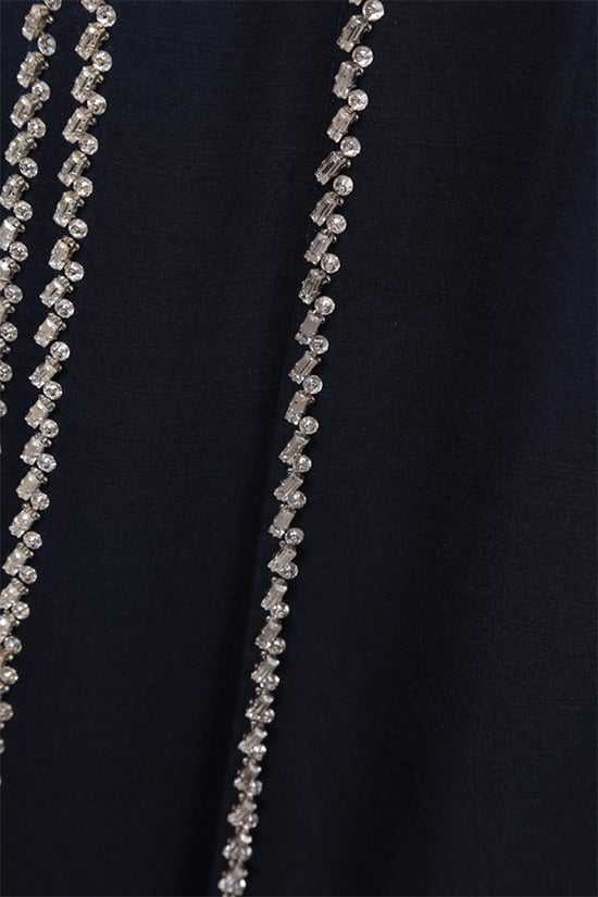 PRADA abito corto in radzmire e chiffon con cristalli Soddisfazione Garantita