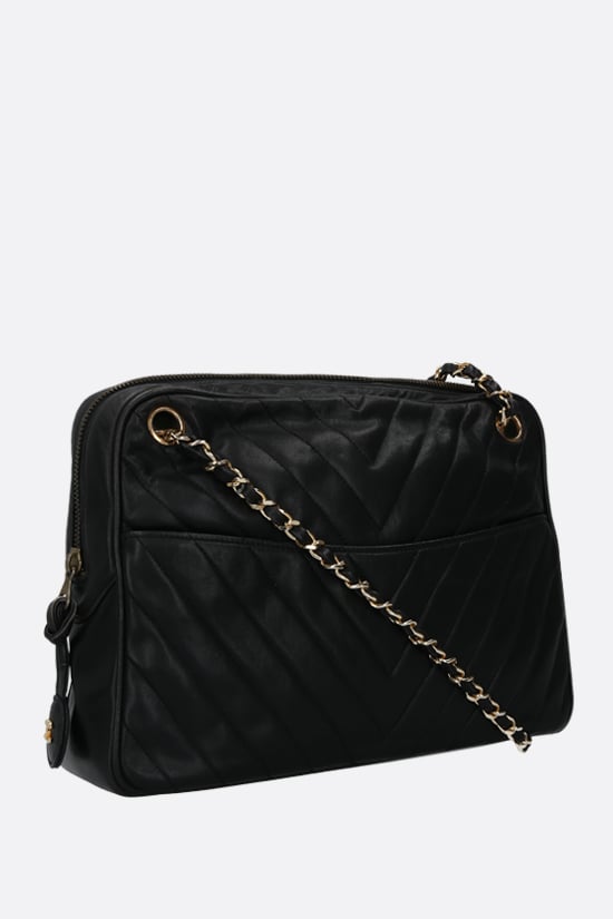 CHANEL VINTAGE WOMAN borsa a spalla in pelle matelassé Qualità Garantita