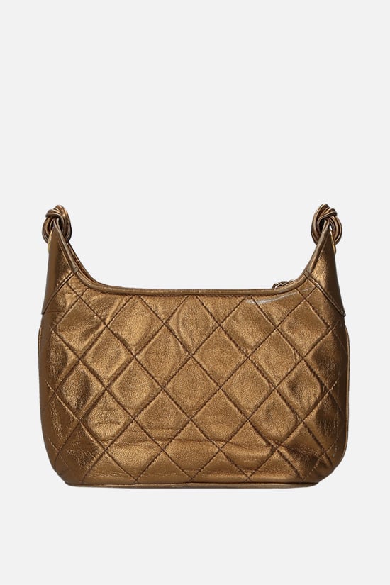 CHANEL VINTAGE WOMAN borsa a spalla in pelle matelassé con dettaglio Doppia C Negozi Online