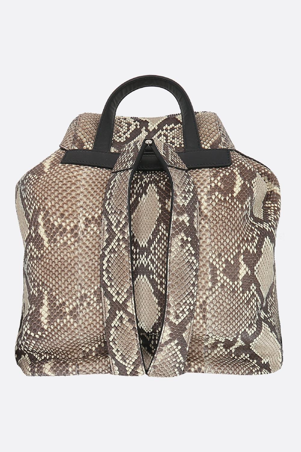 PRADA zaino small in pitone Fino Al -60%