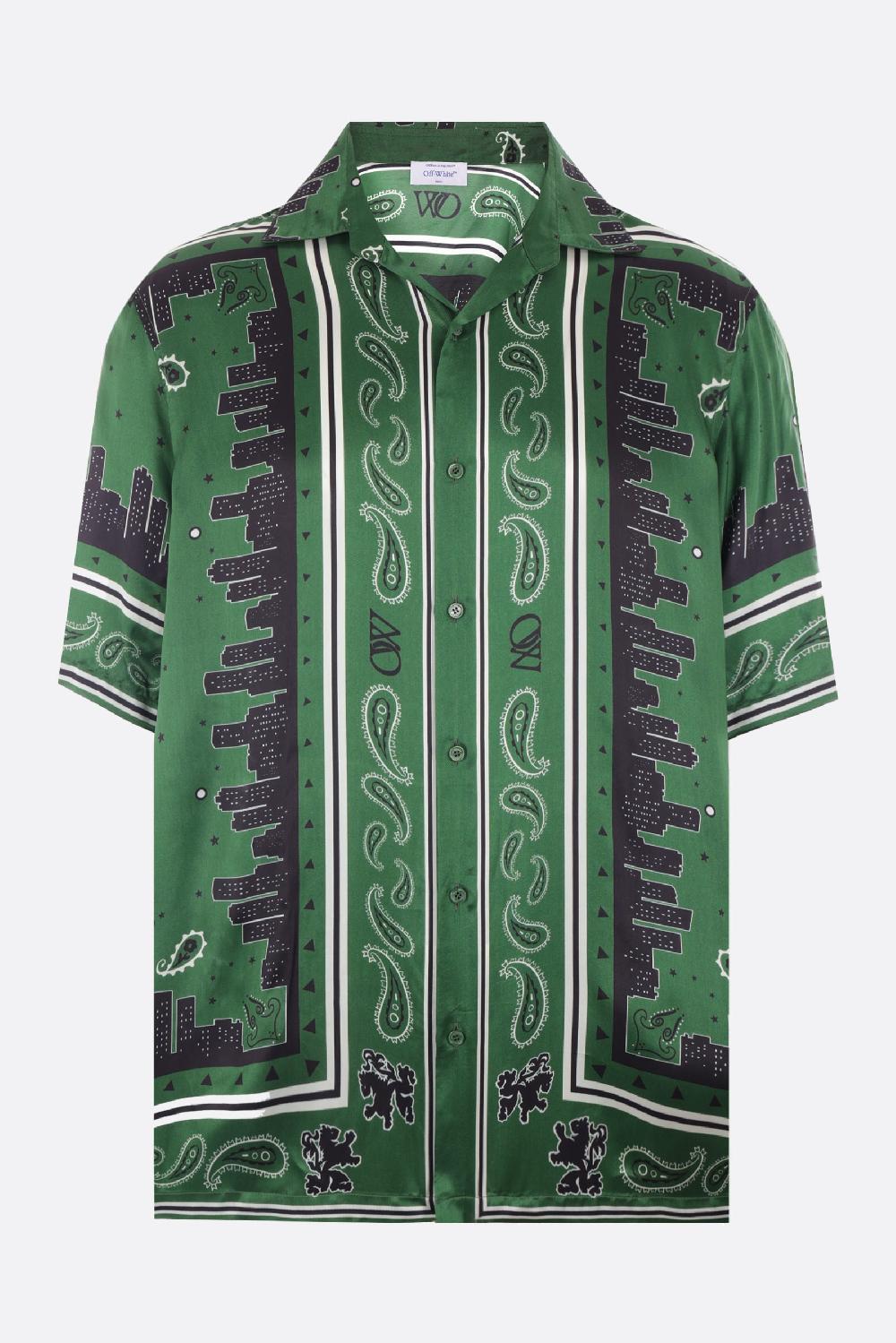 OFF WHITE camicia bowling Bandana in twill Presa