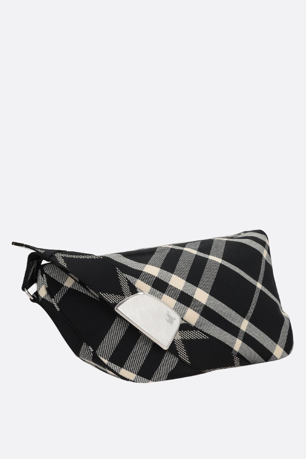 BURBERRY borsa messenger Shield in jacquard Check Offerta