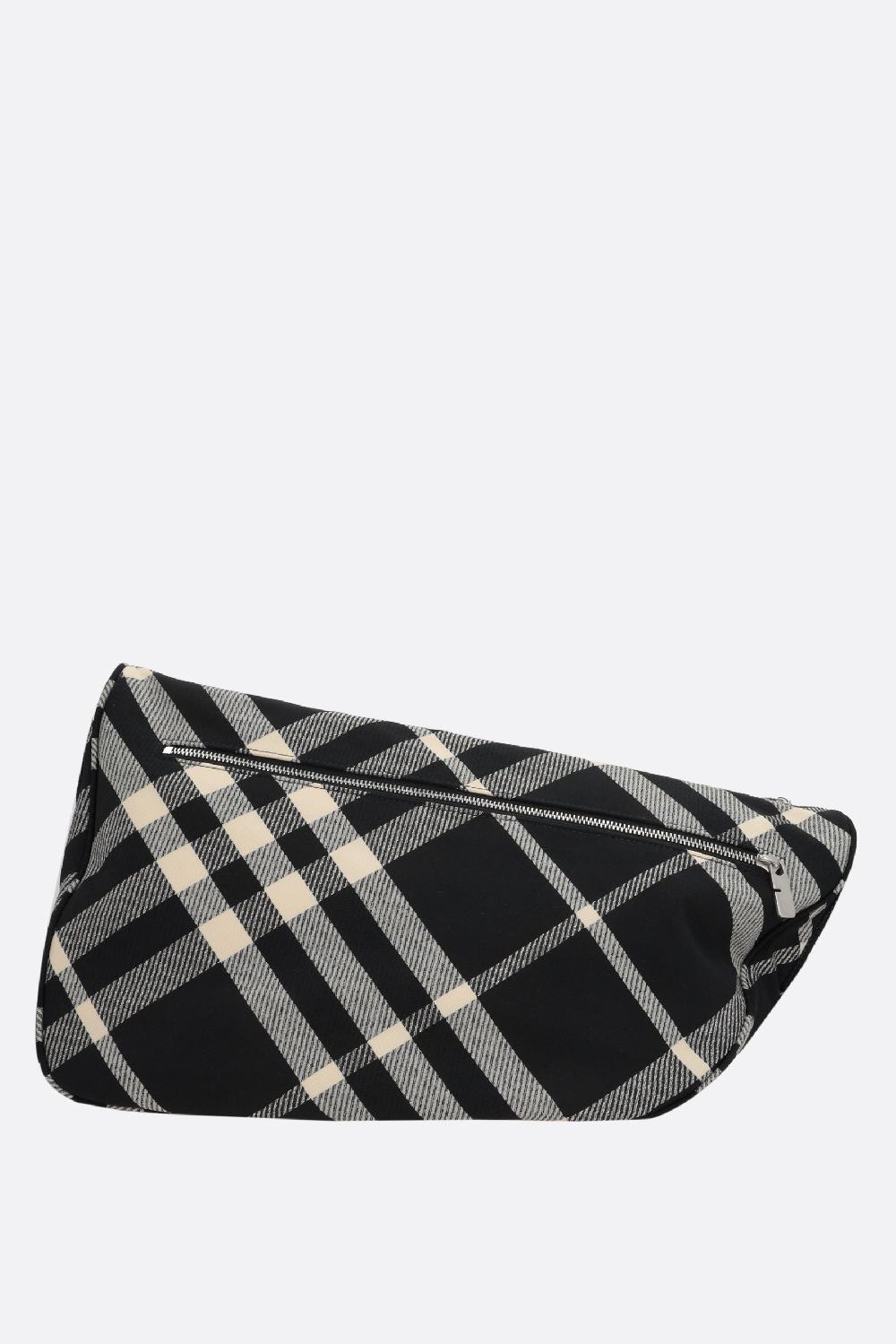 BURBERRY borsa messenger Shield in jacquard Check Offerta