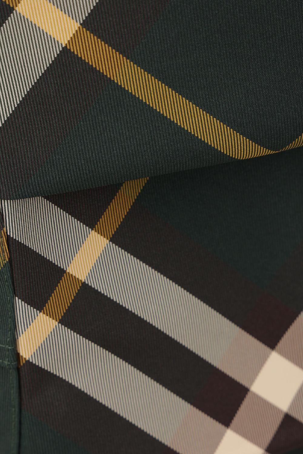 BURBERRY pantalone in twill Check In Vendita