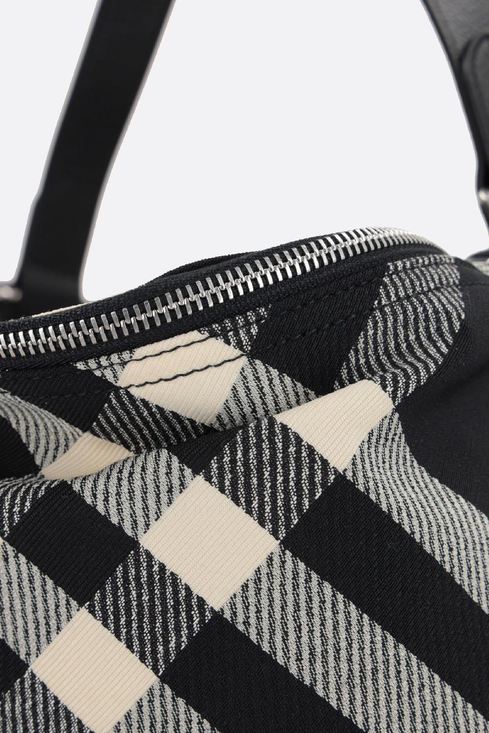 BURBERRY borsa tote in jacquard Check Saldi