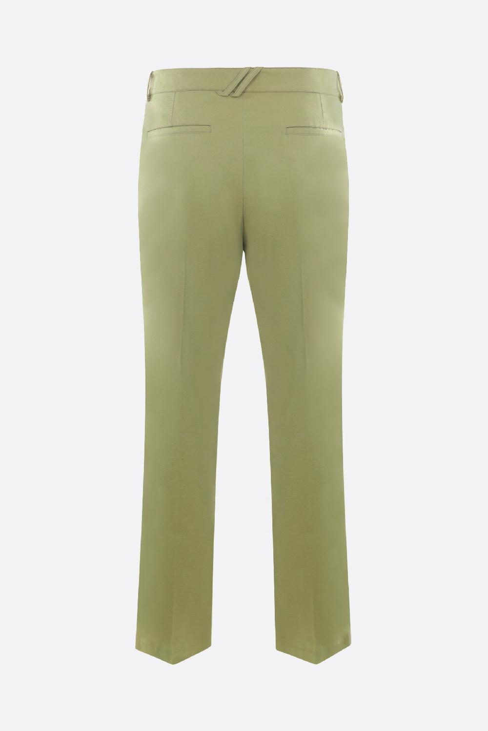 BURBERRY pantalone chino in twill di cotone Saldi Di Fabbrica